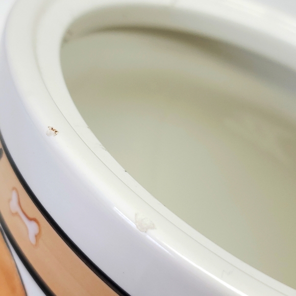 Hand painted 9.5” ceramic dog treat/cookie jar - Picture 8 of 9